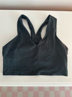 Quince Black Racerback Sports Bralette